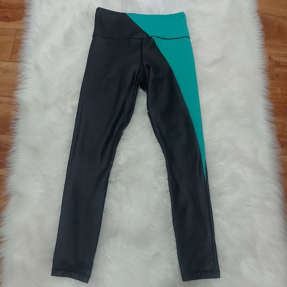 Zyia Metallic & Teal leggings - Picture 3 of 10